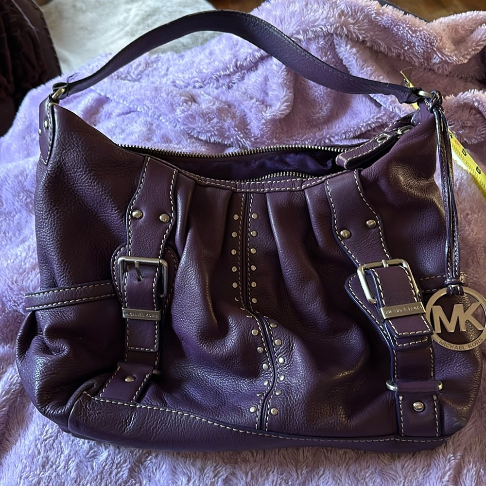 Michael Kors purple handbag